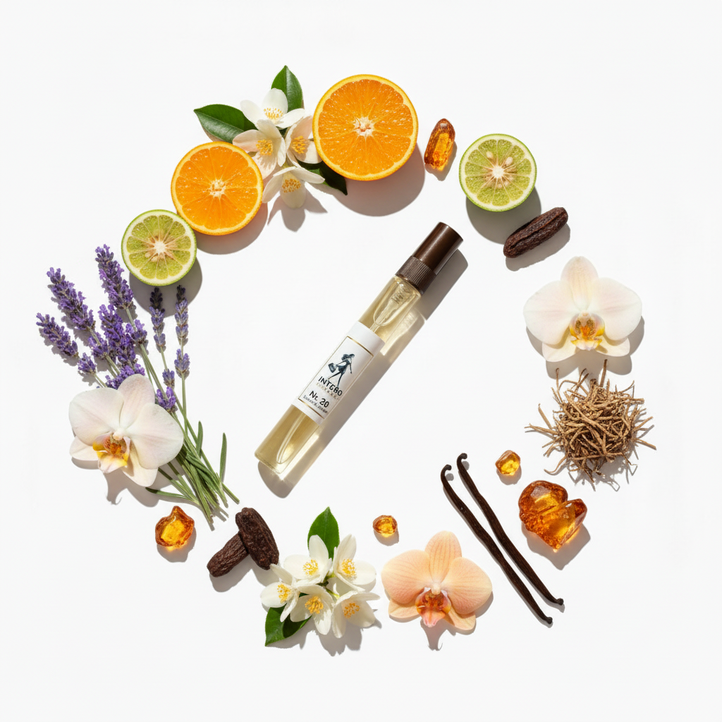 Travel bottle with ingredients