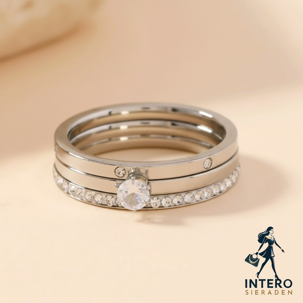 Zilveren Ringenset - Clean Background